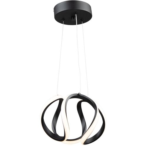 Mira LED 9.5 inch Black Pendant Ceiling Light
