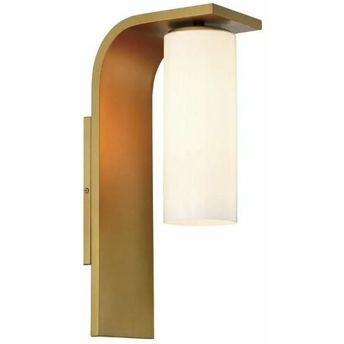 Colonne 1 Light 15 inch Gold Outdoor Wall Sconce
