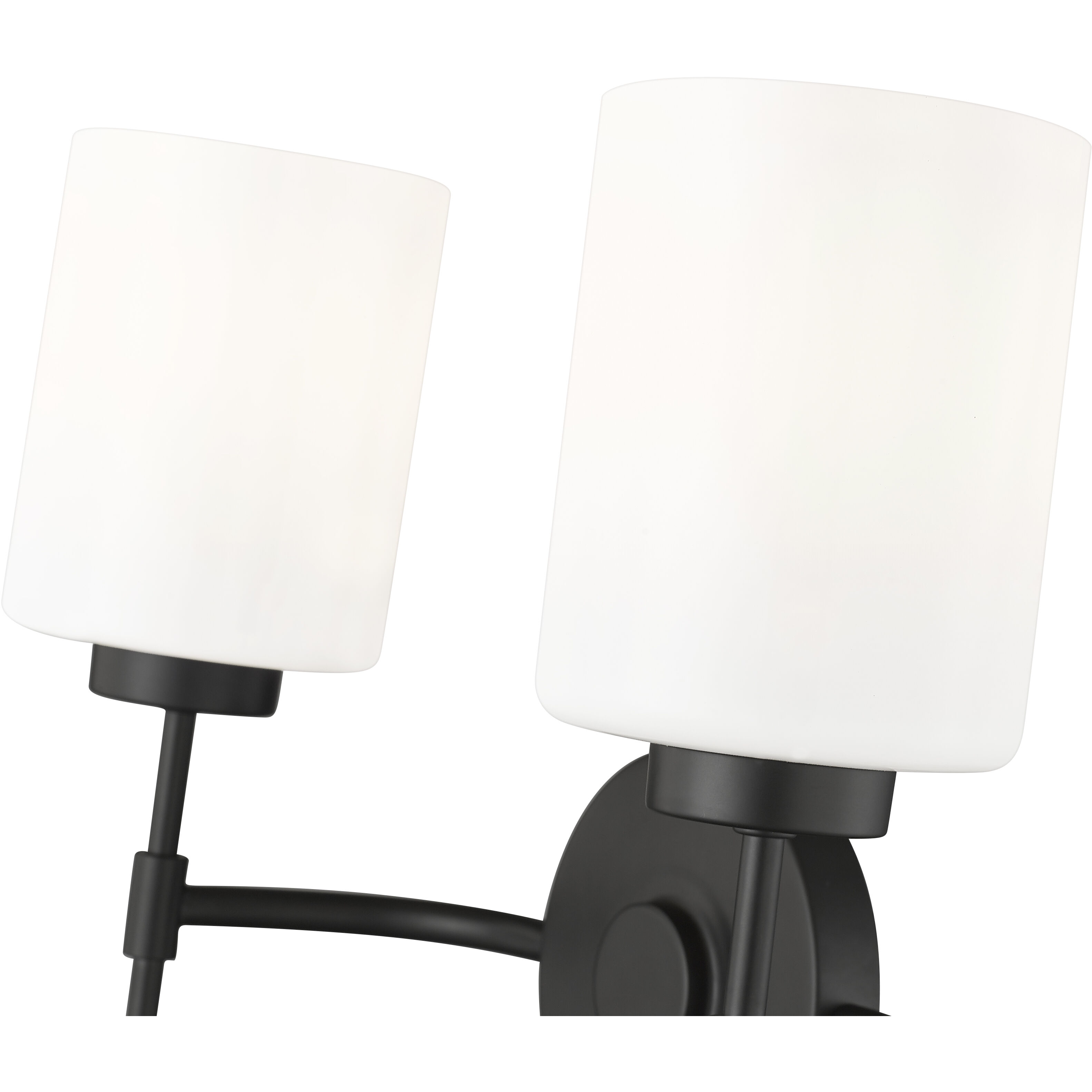 Keylee 2 Light 15.5 inch Matte Black Bathroom Vanity Light Wall Light