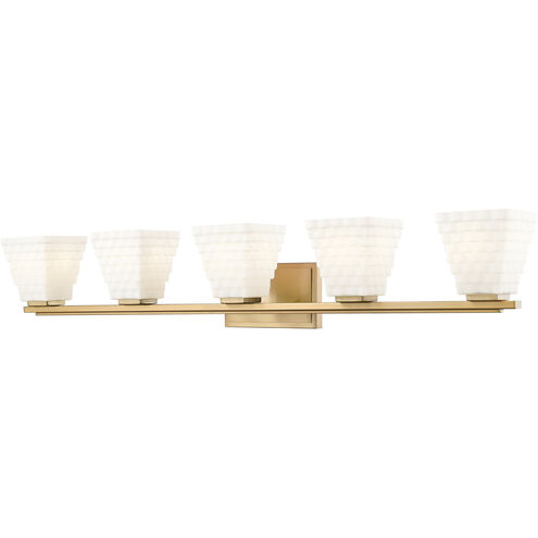 Annalise 5 Light 42 inch Modern Gold Vanity Wall Light