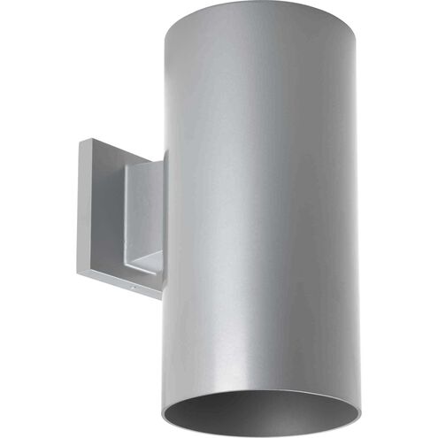 Cylinder 1 Light 12 inch Metallic Gray Outdoor Wall Cylinder in Metallic Grey, Standard