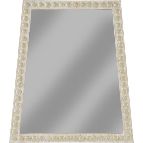 Trapezoid 32 X 28 inch White/Cream Mirror