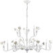 Adelaide 9 Light 36 inch Textured White Chandelier Ceiling Light