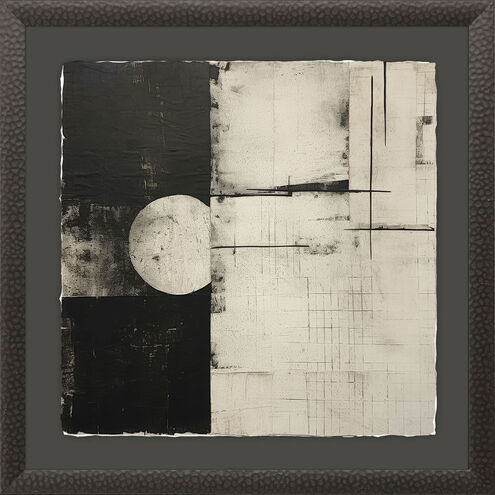 Shattered Impressions Black and Beige and Brown and Neutral Framed Art