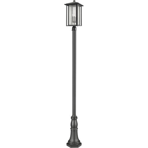 Aspen 3 Light 118.44 inch Black Outdoor Post Mounted Fixture