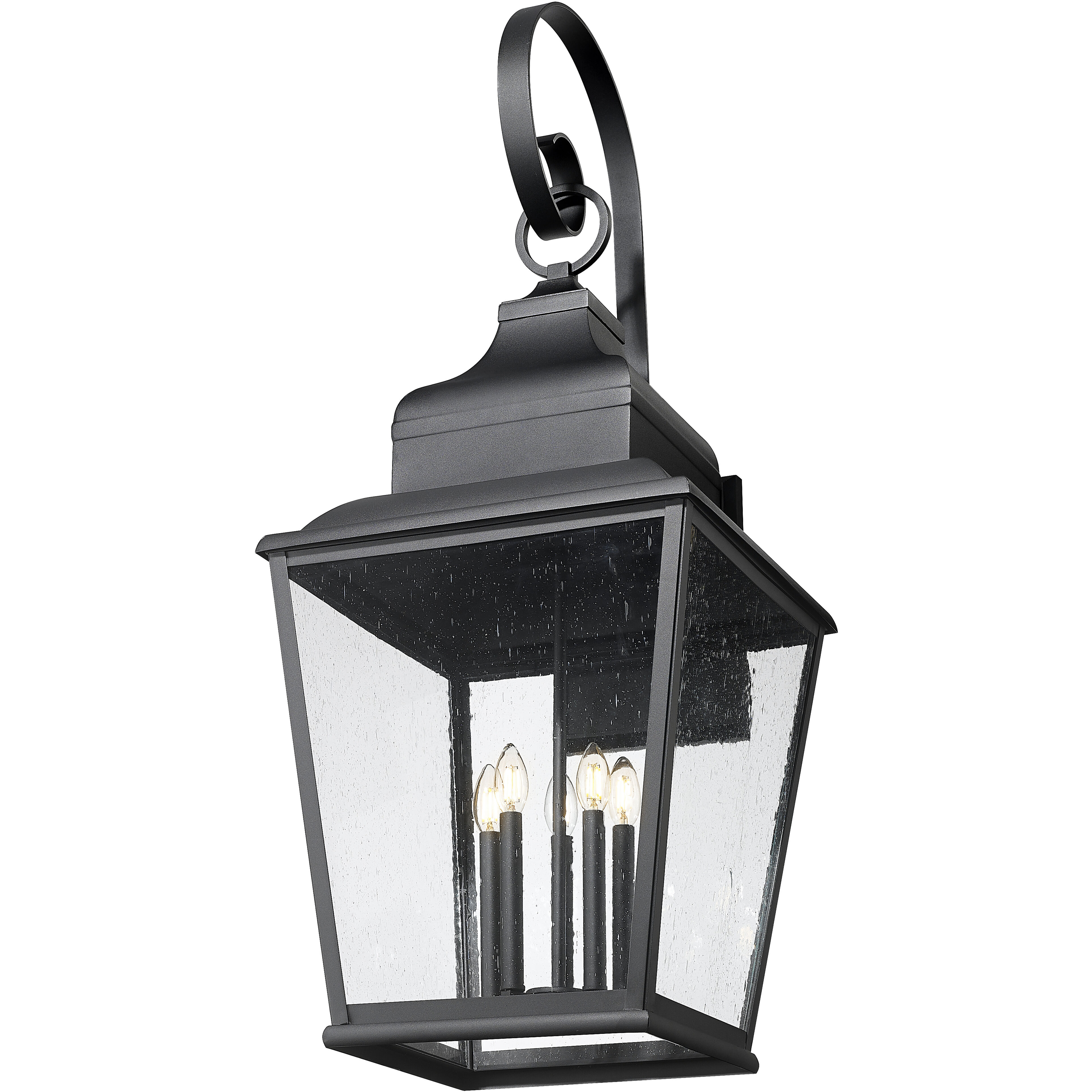 Raphael 5 Light 46.25 inch Sand Black Outdoor Wall Light in Soft Sand Black