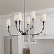 Mairbourne 6 Light 48 inch Matte Black Linear Chandelier Ceiling Light