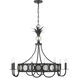 Hearst 8 Light 33 inch Black Tourmaline Chandelier Ceiling Light