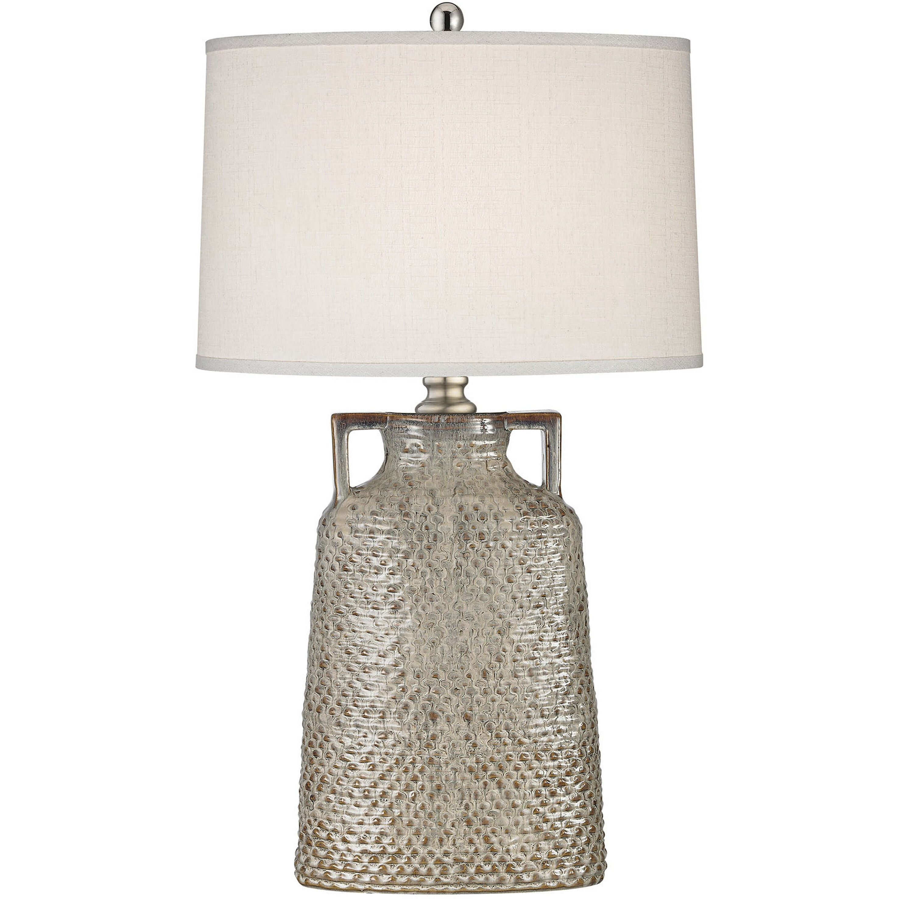 Naxos 34 inch 100 watt Dark Cream Table Lamp Portable Light