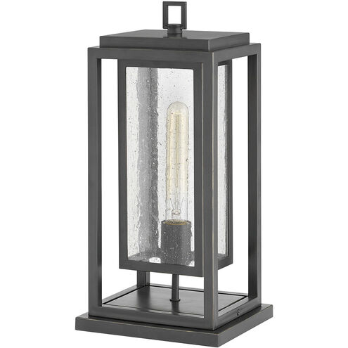 Coastal Elements Republic LED 17 inch Oil Rubbed Bronze Outdoor Pier Mount Lantern, Estate Series