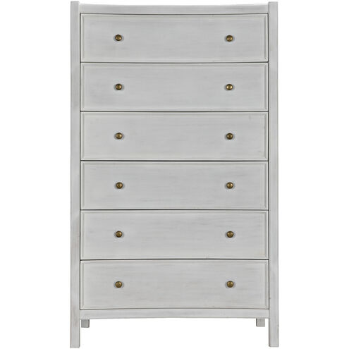 Hampton White Wash Dresser, Tall Boy