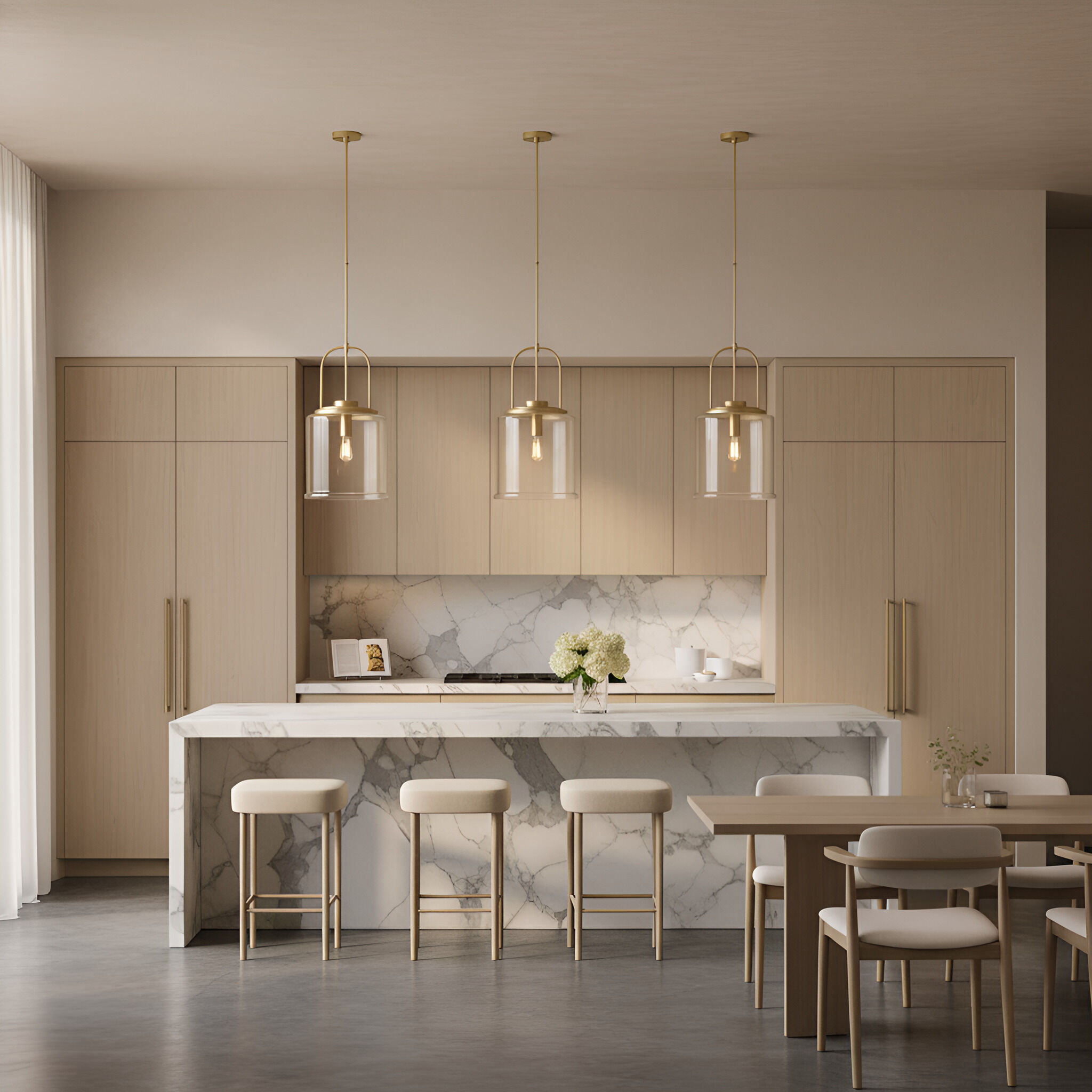 Anders 1 Light 14 inch Satin Brass Pendant Ceiling Light