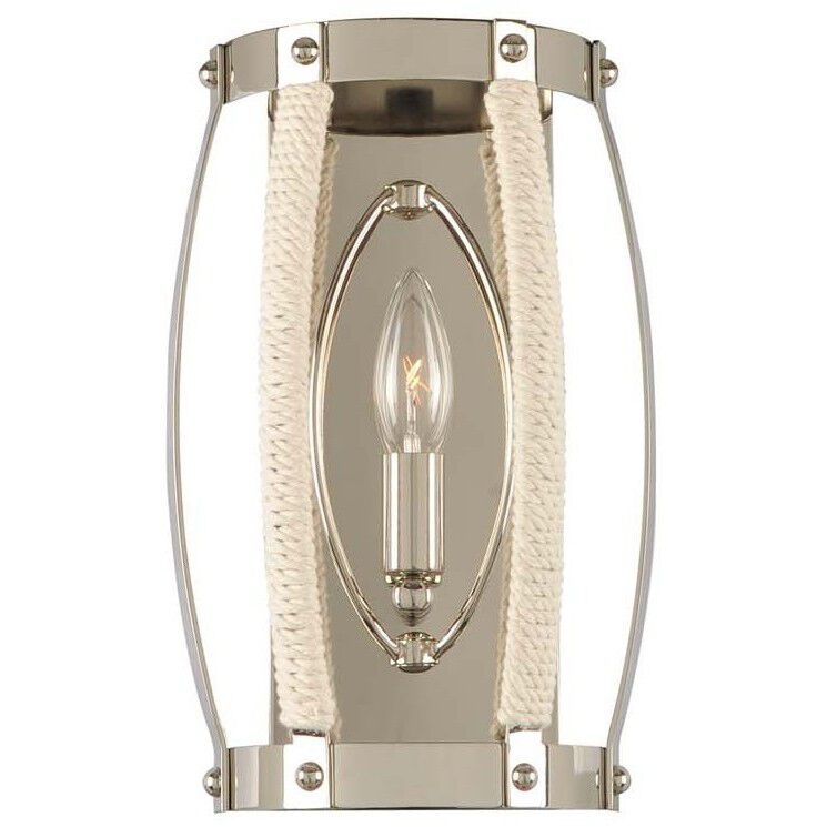Bradbury Wall Sconce Wall Light in Polished Nickel