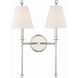 Riverdale Bath Wall Light in Polished Nickel