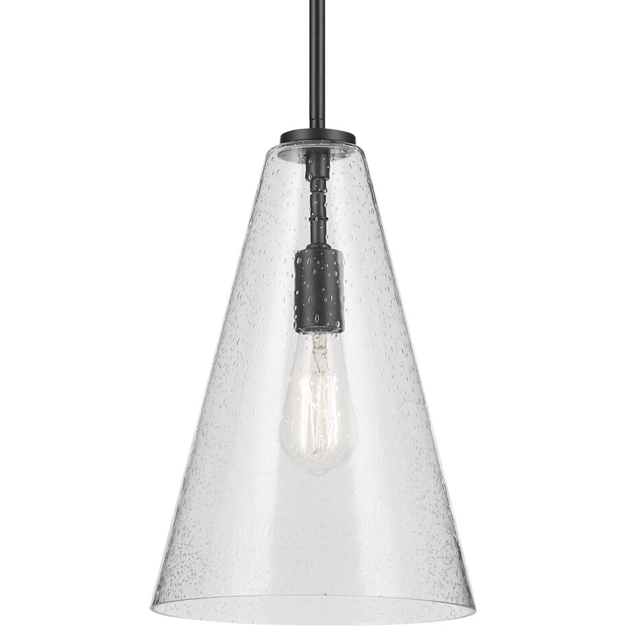 Everly 1 Light Black Pendant Ceiling Light