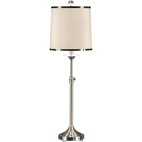 MarketPlace 35 inch 100 watt Brushed Nickel Plated Table Lamp Portable Light