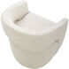 Barrow White Mist Dining Chair, Rolling