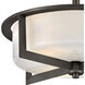 Baxley 15.25 inch Black Oxide Indoor Semi-Flush Mount Ceiling Light