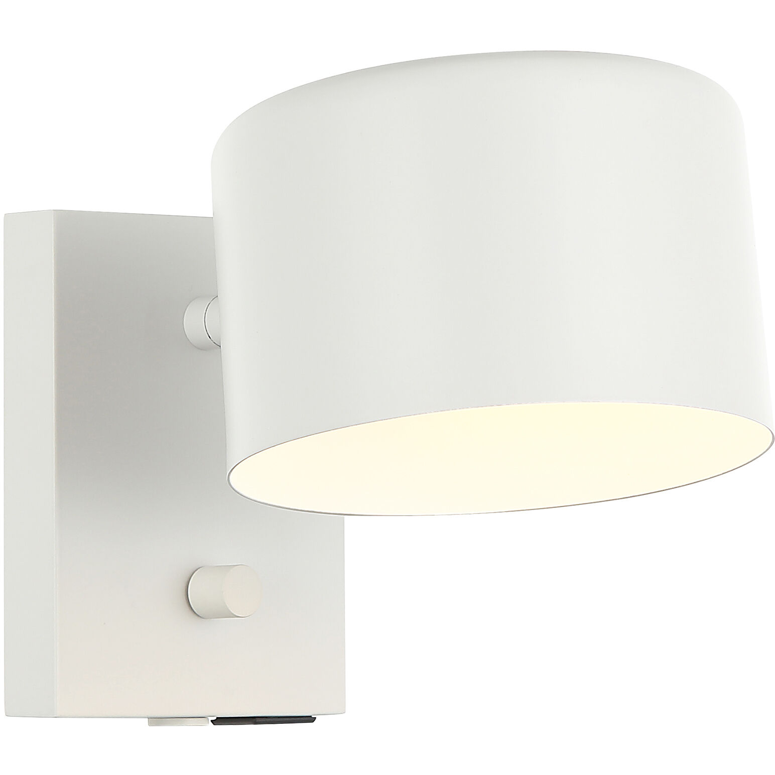 Clinton 1 Light 6 inch White Wall Sconce Wall Light