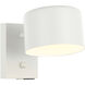Clinton 1 Light 6 inch White Wall Sconce Wall Light