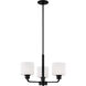Canfield LED 19.63 inch Midnight Black Chandelier Ceiling Light