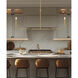 Tova 2 Light 63.75 inch Rubbed Brass Linear Chandelier Ceiling Light