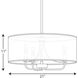 Riley 3 Light Brushed Nickel Pendant Ceiling Light