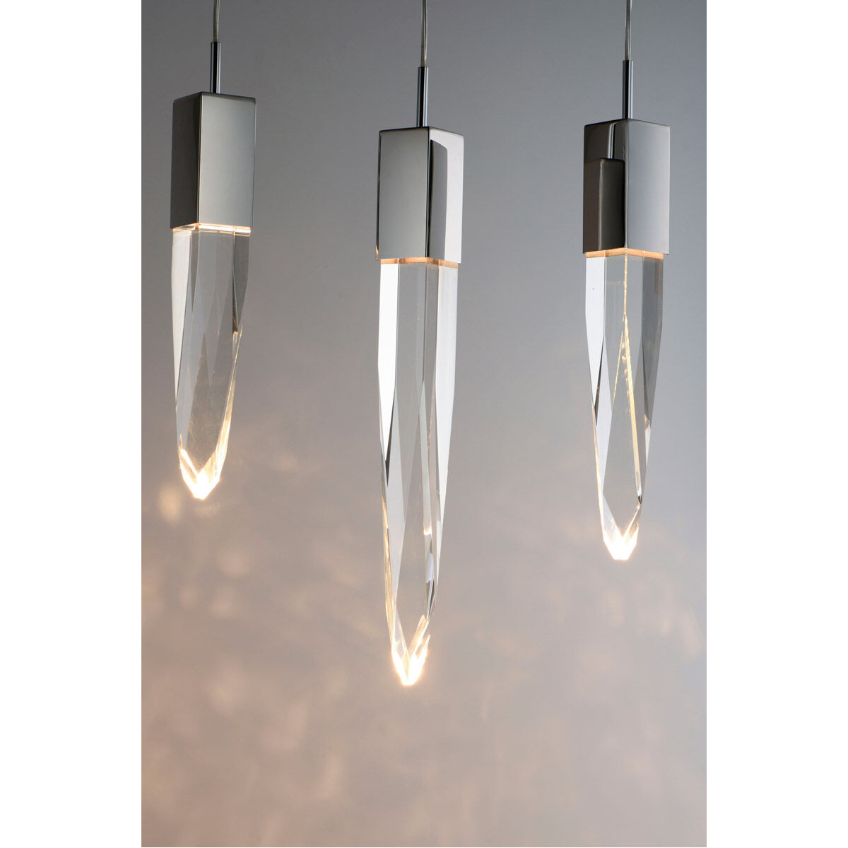 Quartz LED 39.25 inch Polished Chrome Linear Pendant Ceiling Light