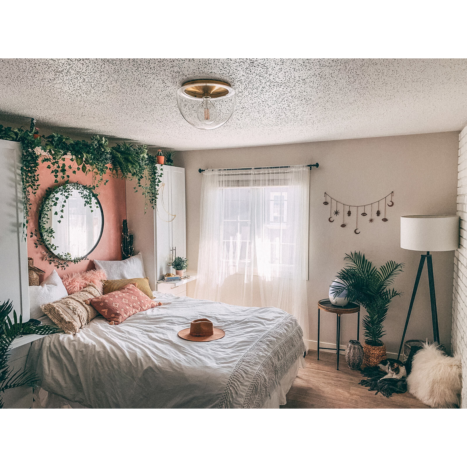 Grace LED 14 inch Aged Brass Flush Mount Ceiling Light