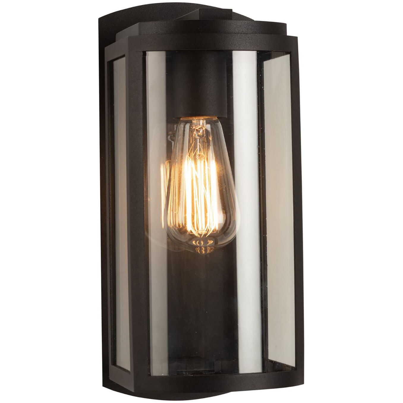 Lakewood LED 6 inch Matte Black Outdoor Wall Light