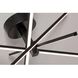 Jaxx LED 15 inch Black Semi Flush Mount Ceiling Light 