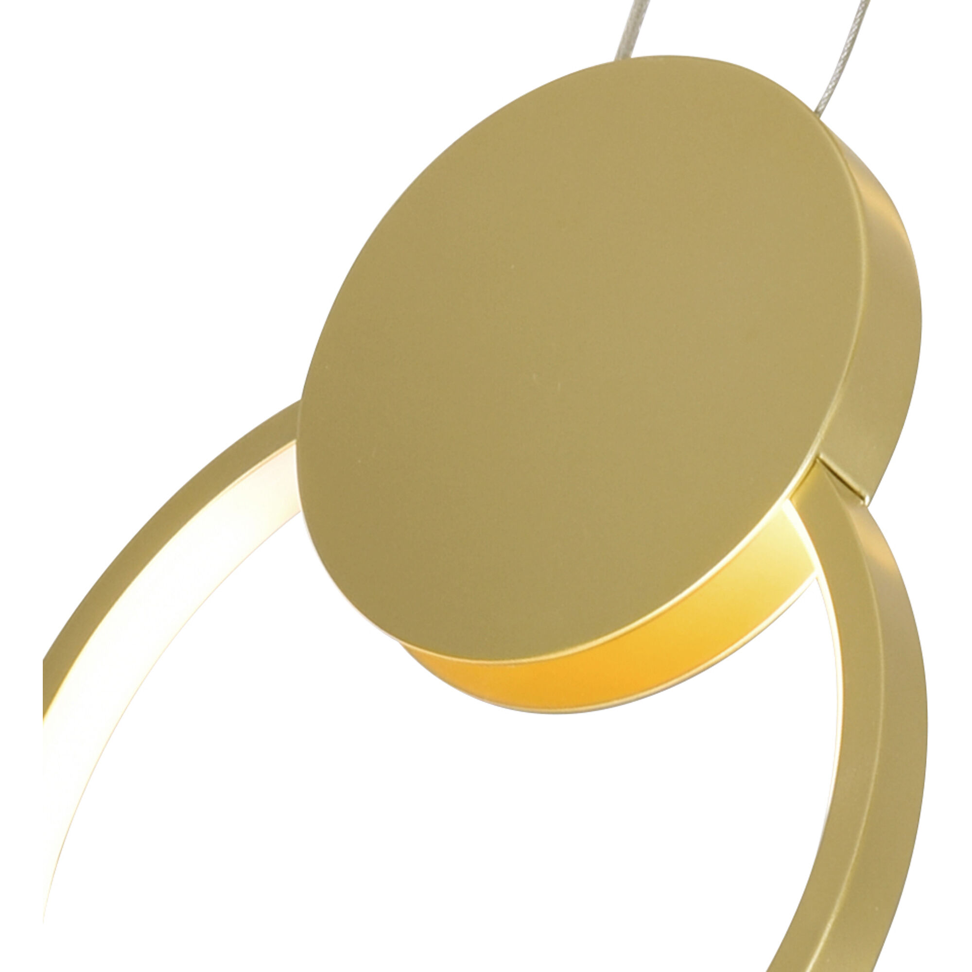 Pulley LED 10 inch Satin Gold Mini Pendant Ceiling Light