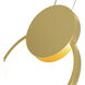 Pulley LED 10 inch Satin Gold Mini Pendant Ceiling Light