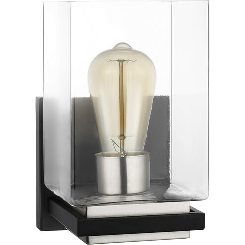 Crossroads 1 Light 5.38 inch Matte Black Bathroom Vanity Lights Wall Light