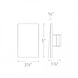 Tyler 12 2 watt White Step and Wall Lighting in Amber, WAC Landscape