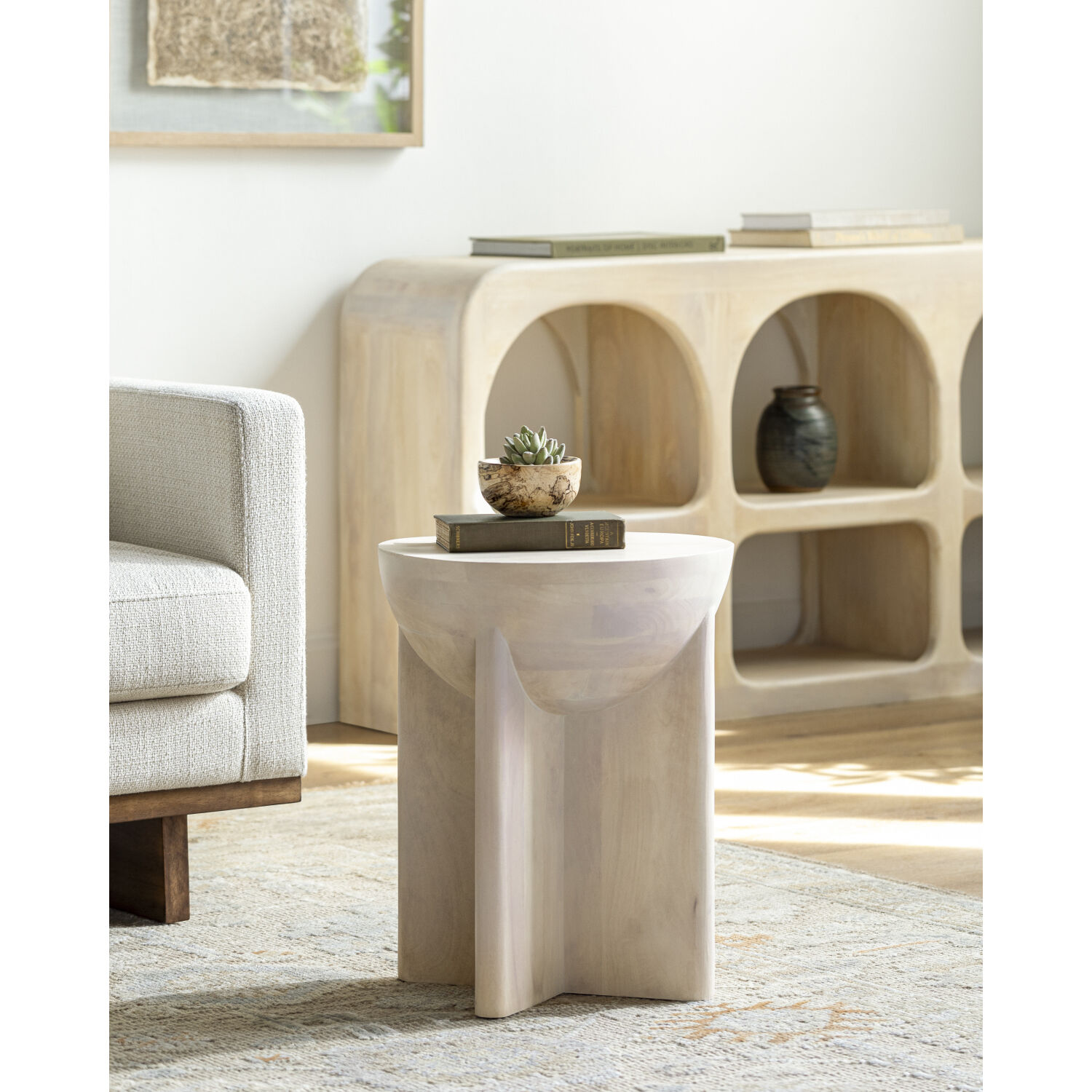 Amari 20 X 16 inch Ivory End Table