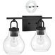 Mansfield 3 Light 24 inch Matte Black Vanity Light Wall Light