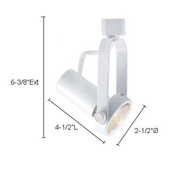 Classic 1 Light 120V Black Track Lighting Ceiling Light