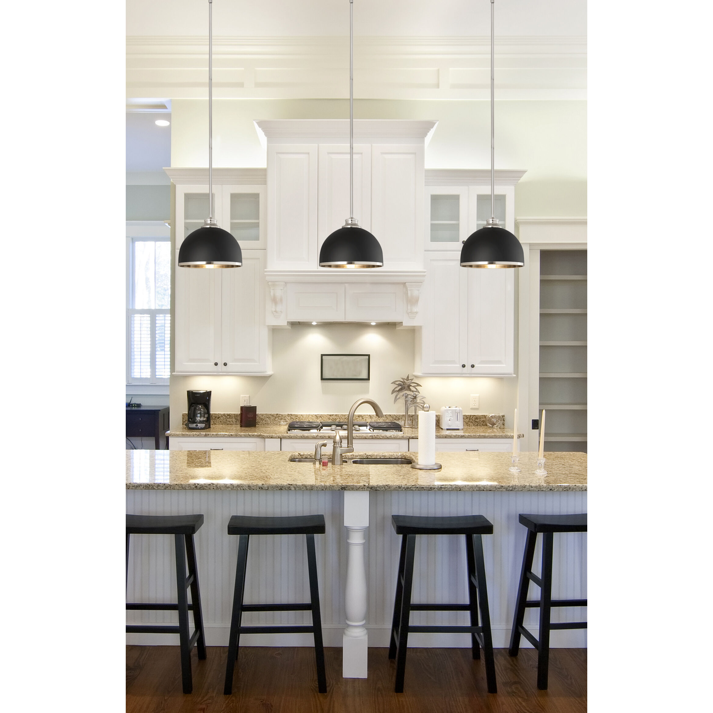 Z Lite 6013 18MB Maddox 1 Light 18 inch Matte Black Chandelier