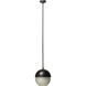 Metro 1 Light 12 inch Oil Rubbed Bronze Pendant Ceiling Light