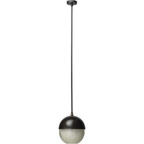 Metro 1 Light 12 inch Oil Rubbed Bronze Pendant Ceiling Light