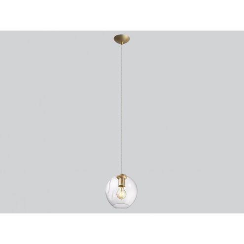 Fairfax Ave. 1 Light 8 inch Brushed Brass Pendant Ceiling Light