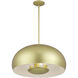 Domma 4 Light 22.5 inch Soft Gold Pendant Ceiling Light