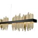 FT Series LED 3.15 inch Black and Brass Chandelier Ceiling Light