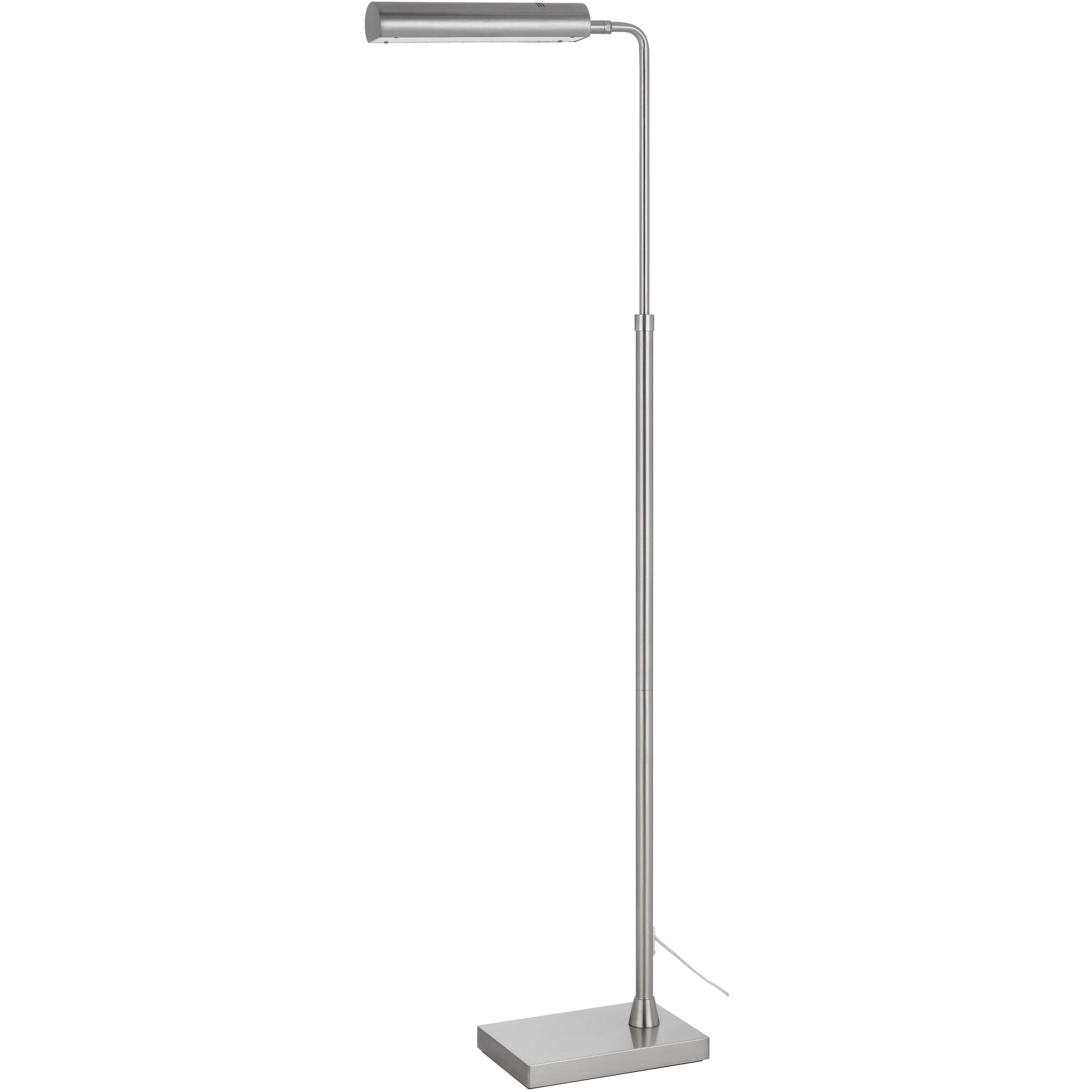 Delray 44 inch 17.00 watt Brushed Steel Floor Lamp Portable Light