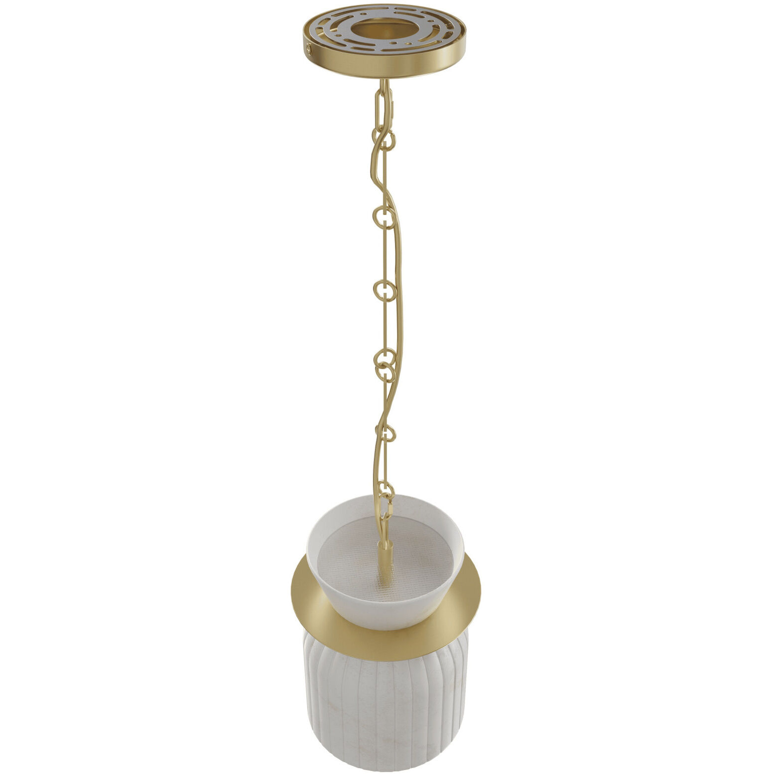 Westwood LED 8 inch Brushed Brass Pendant Ceiling Light