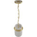 Westwood LED 8 inch Brushed Brass Pendant Ceiling Light
