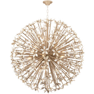 Corfu 16 Light 40 inch Ivory Coco Chandelier Ceiling Light