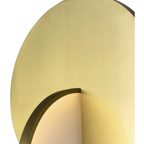 Tranche LED 10 inch Brushed Brass Down Mini Pendant Ceiling Light