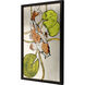 Silver Pond Orange and Green and Black and Multi Framed Art
